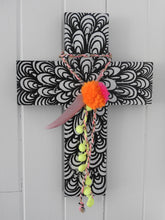 Load image into Gallery viewer, Large Decorative Timber Hand Made Cross